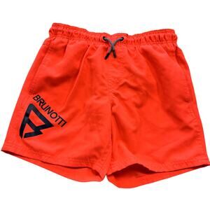Brunotti Neon Red Orange Boys Swim Trunks Size Youth 16